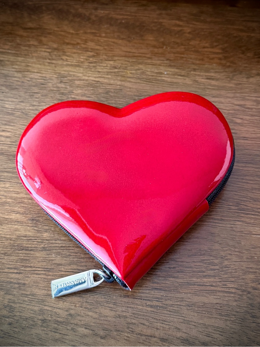 VTG Ambassador Solingen Germany Patent Red Heart Manicure Kit-4 Piece Retro Y2K